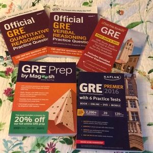 Bundle of 5 GRE Prep Books- can be sold separately